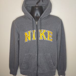 Nike The Athletic Dept. Men's Medium Hoodie Full Zip Sweatshirt Jacket Spellout